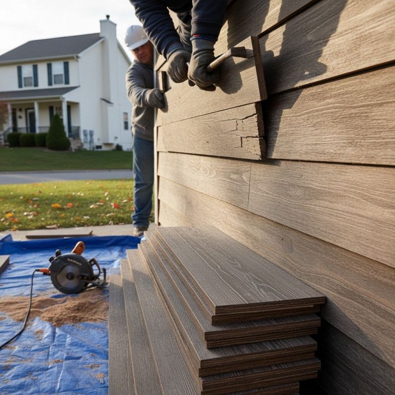 Composite Wood Siding Replacement