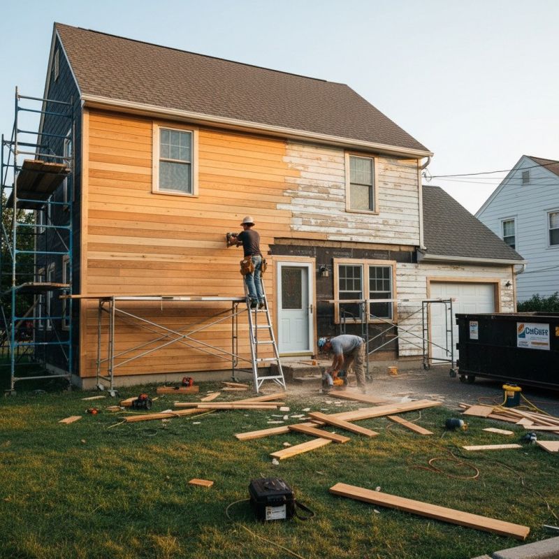 Composite Wood Siding Replacement