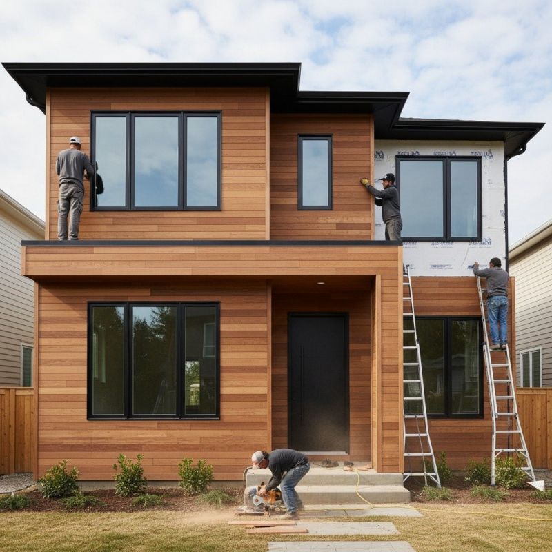 Composite Wood Siding Replacement
