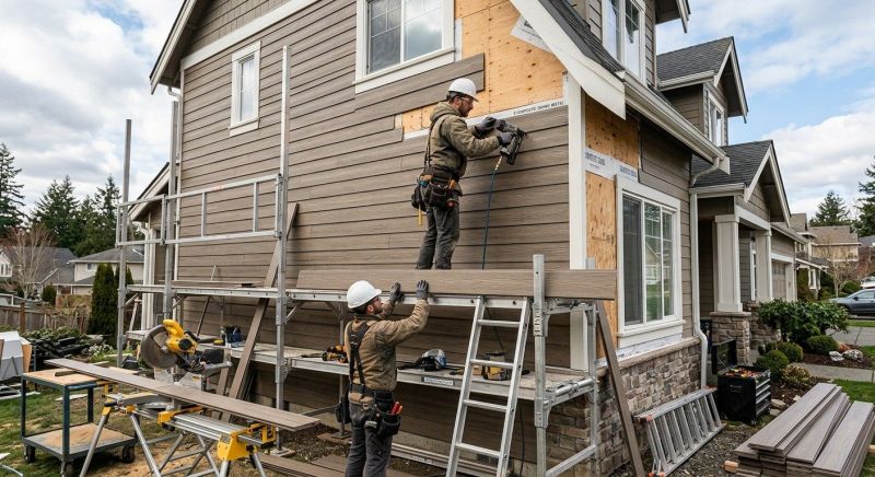 Composite Wood Siding Replacement