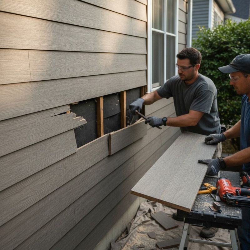Composite Wood Siding Replacement