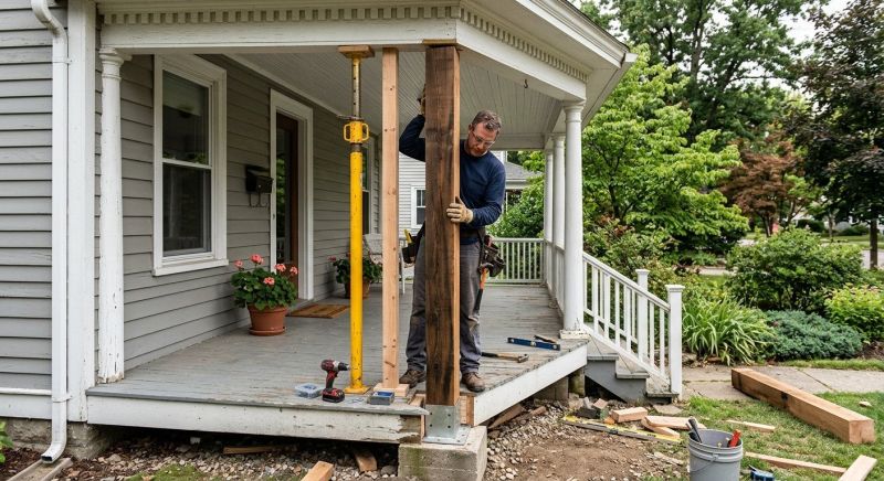 Wood Porch Installation