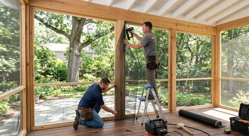 Wood Porch Installation