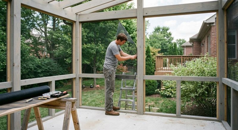 Wood Porch Installation