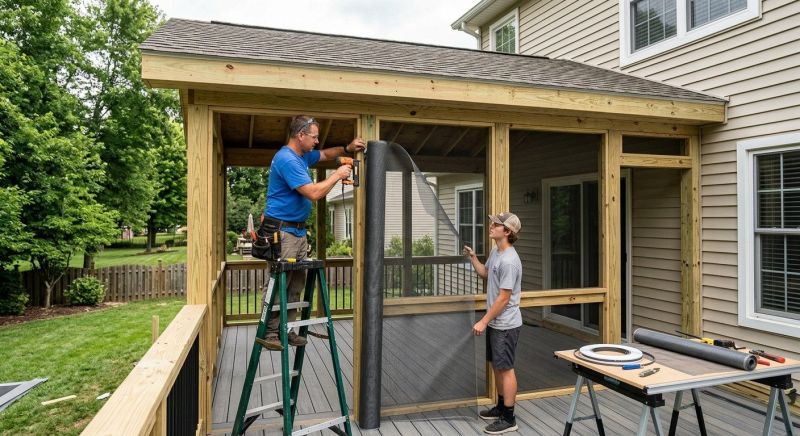 Wood Porch Installation
