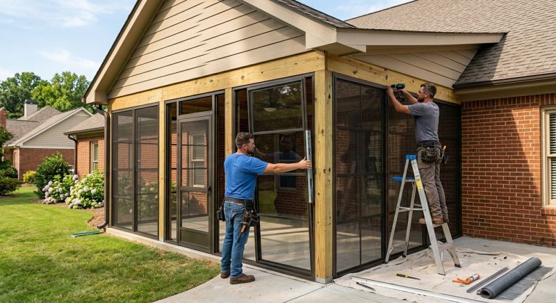 Wood Porch Installation
