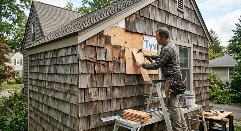 Wood Shake Siding Replacement