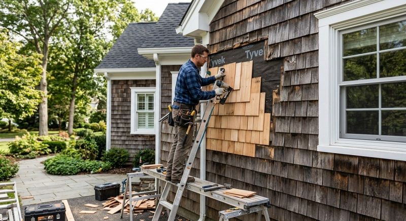 Wood Shake Siding Replacement
