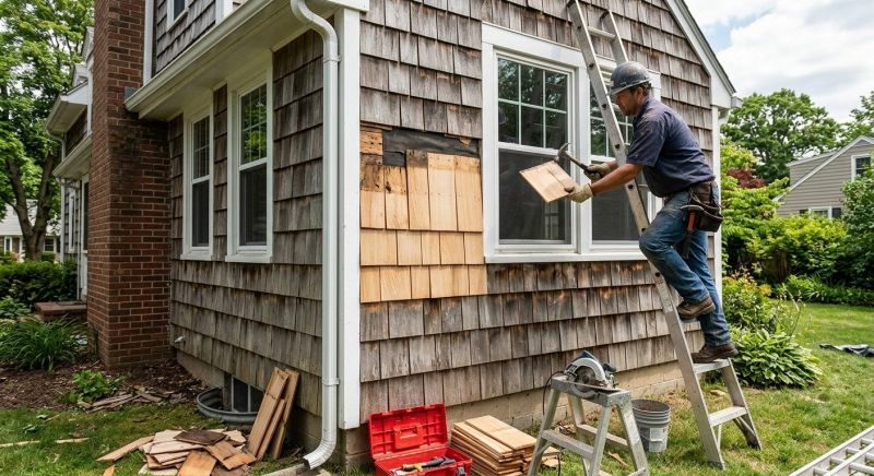 Wood Shake Siding Replacement