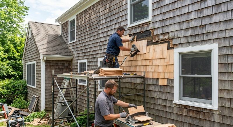 Wood Shake Siding Replacement