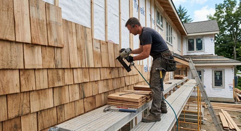 Wood Shake Siding Replacement