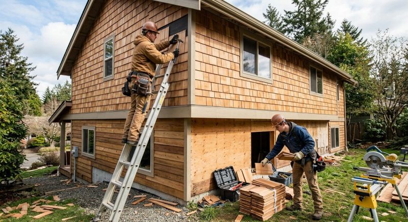Wood Siding Installation