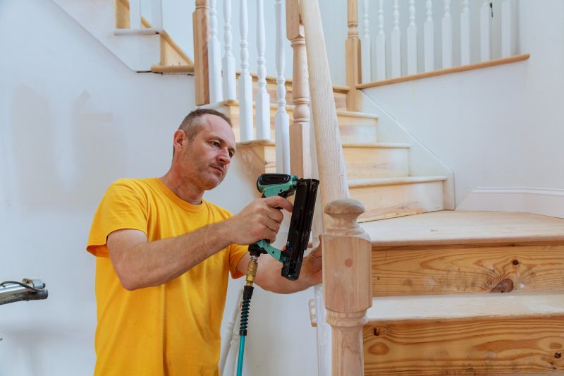 Wood Stairs And Railings Installation