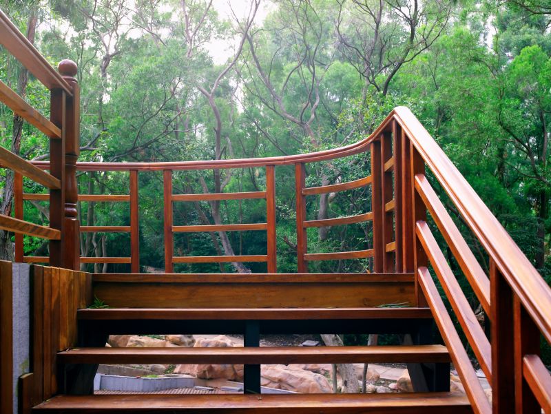 Wood Stairs And Railings Installation