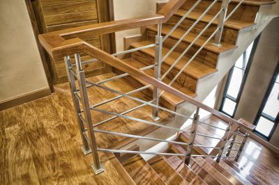 Wood Stairs And Railings Installation