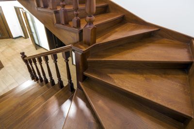 Wood Stairs And Railings Installation