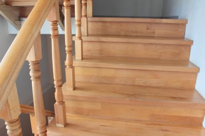 Wood Stairs And Railings Installation