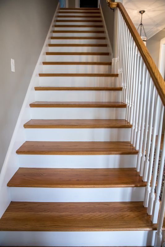 Wood Stairs And Railings Installation