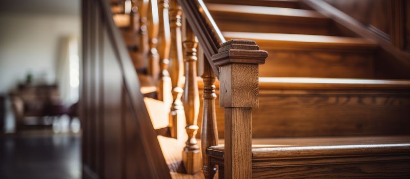 Wood Stairs And Railings Installation